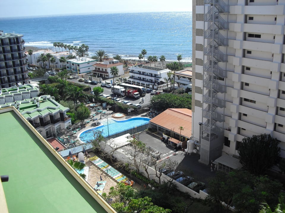 Blick vom Zimmer allsun Hotel Lucana