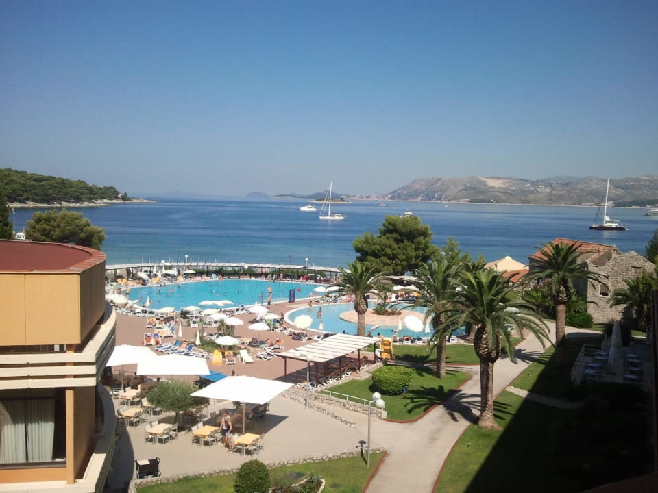 Ausblick vom Zimmerbalkon Remisens Hotel Albatros