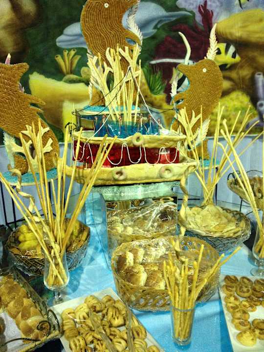 Ein großartiges Sivesterbüffet Pickalbatros Alf Leila Wa Leila Resort - Neverland Hurghada