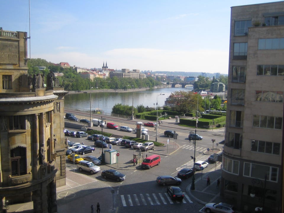 Ausblick vom Fenster auf die Moldau Clarion Hotel Prague Old Town