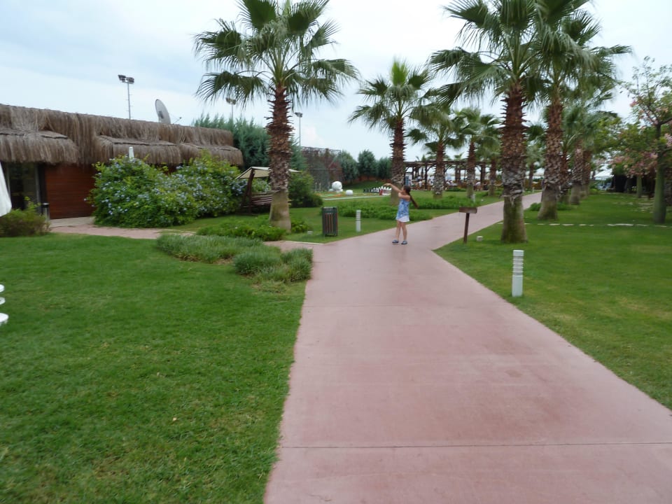 Weg zum Strand Saturn Palace Resort Hotel