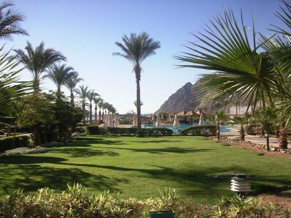 Blick in die Hotelanlage Happy Life Village