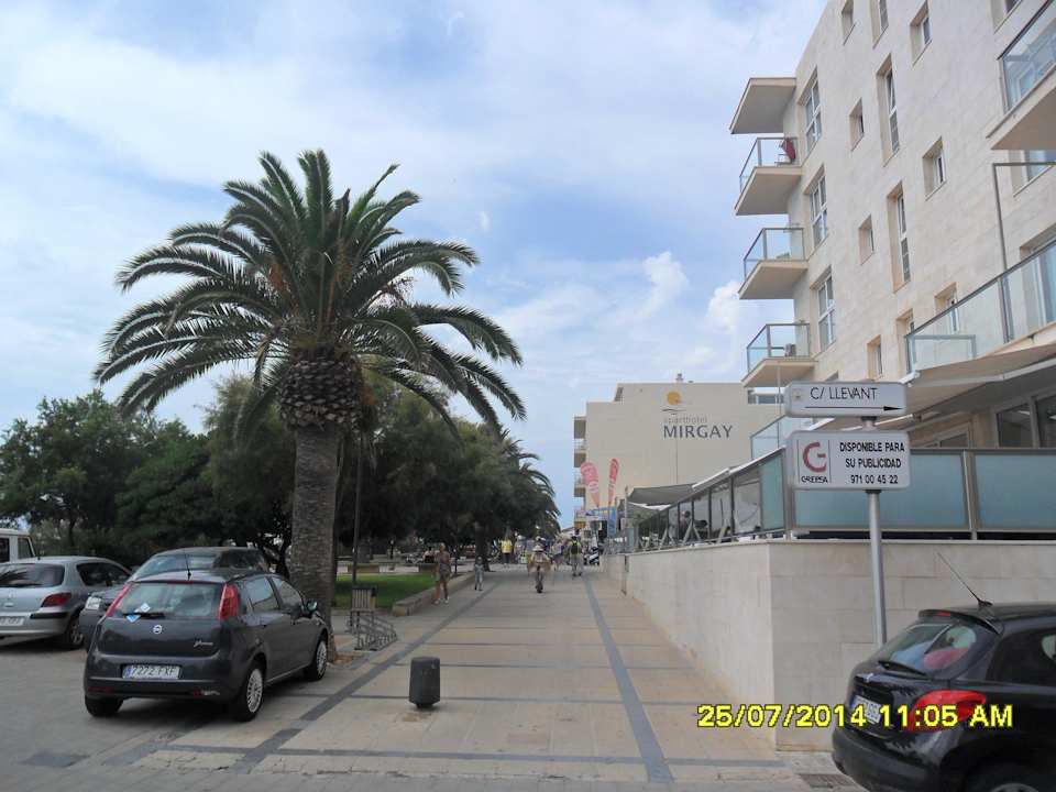 Rechts Promenade Richtung S'Illot Bei Juan Playa Blanca