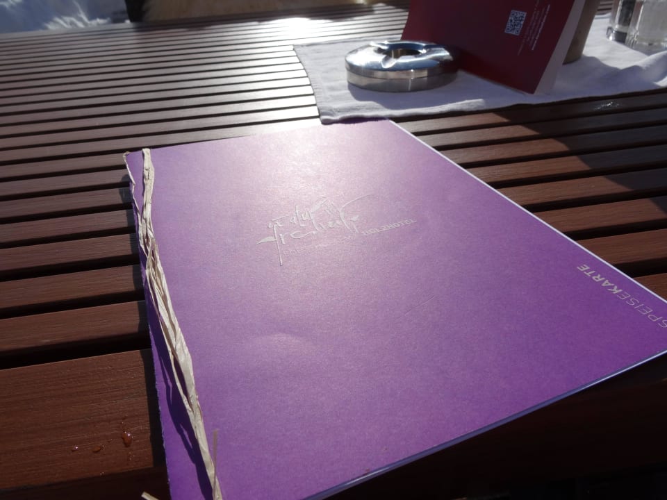 Terrassen - Barkarte Holzhotel Forsthofalm