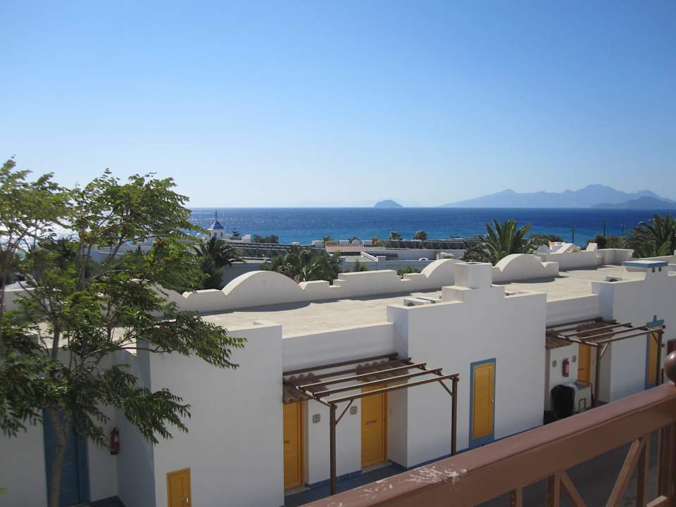 Ausblick von unserem Zimmer Lagas Aegean Village