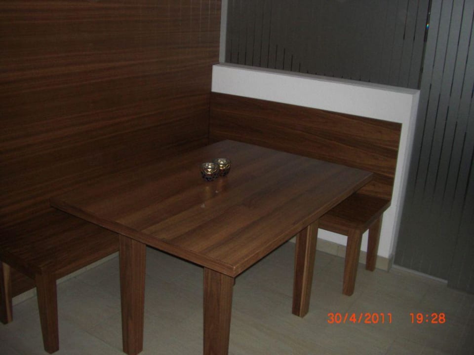 Sitzplatz in der Sauna Hotel Garni Alpenstern