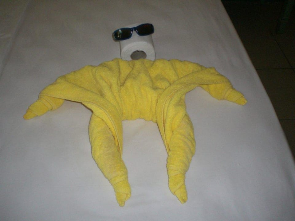 Nette Handtuchfigur von den Zimmerboys Giftun Azur Resort