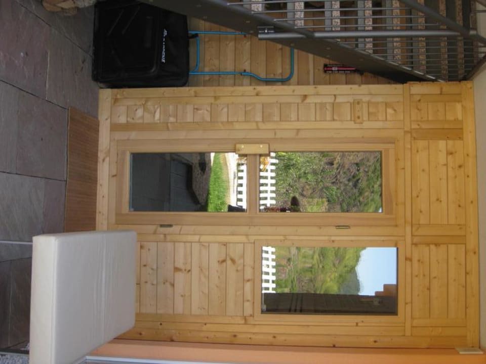 Saunazugang zum Garten Anitas Ferienhaus