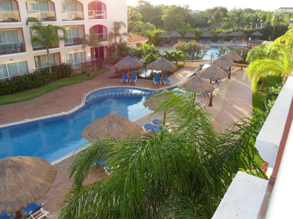 Blick vom Hotelzimmer Sandos Playacar Beach Resort