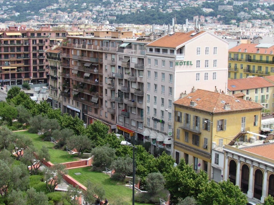 View from Museum of Modern Art Hotel Campanile Nice Centre Acropolis