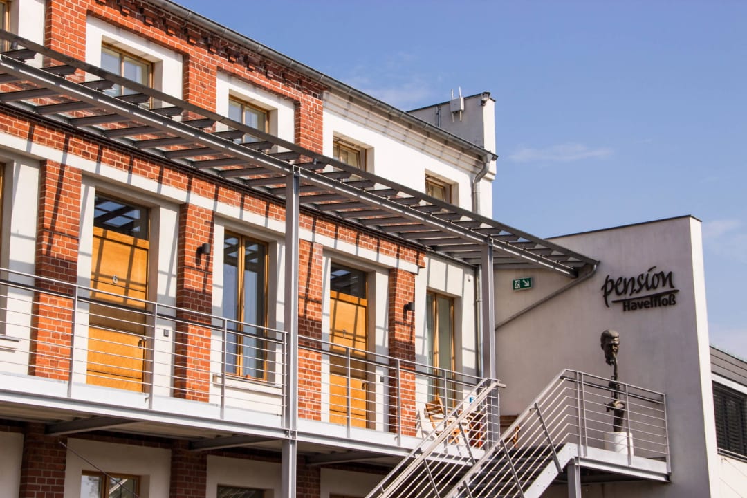 Blick auf die Pension Pension Havelfloß