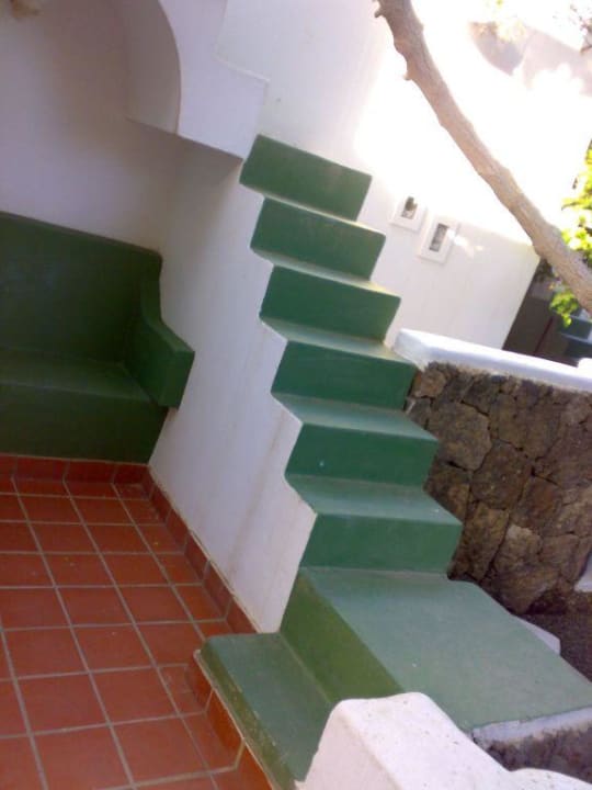 Treppe von unten aus gesehen Bahia Calma Beach