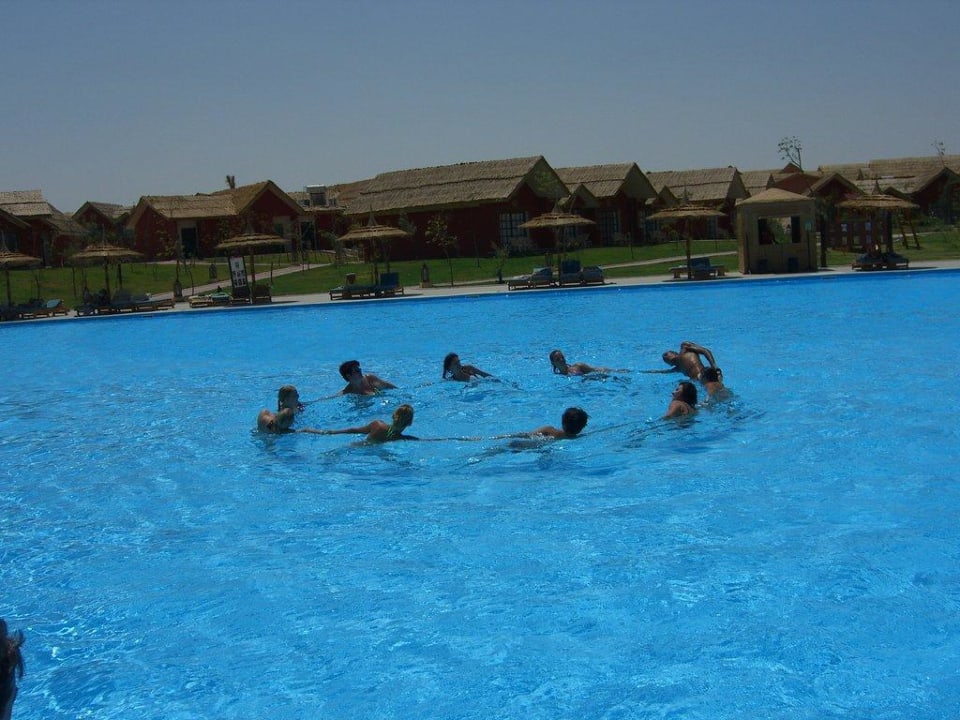 Wassergymnastik am Aktivpool Pickalbatros Jungle Aqua Park Resort - Neverland Hurghada