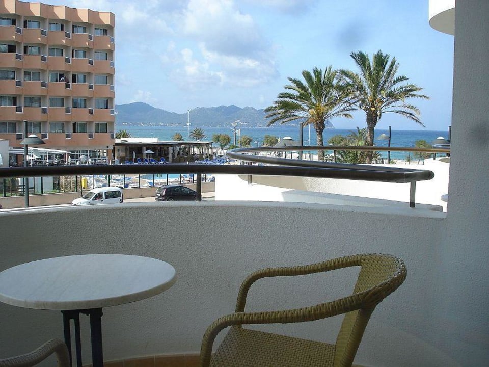 Blick vom Balkon Zimmer 103 Hipotels Hipocampo Playa