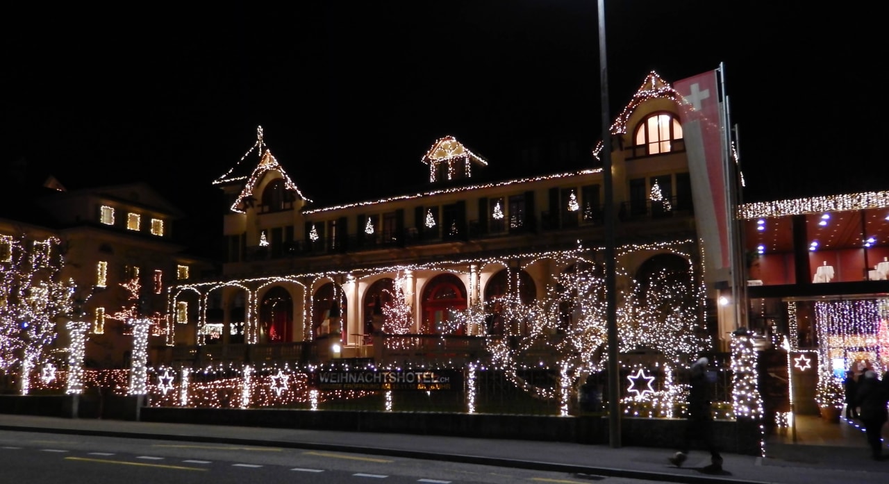 Fantastische Weihnachtsbeleuchtung Hotel Seeburg