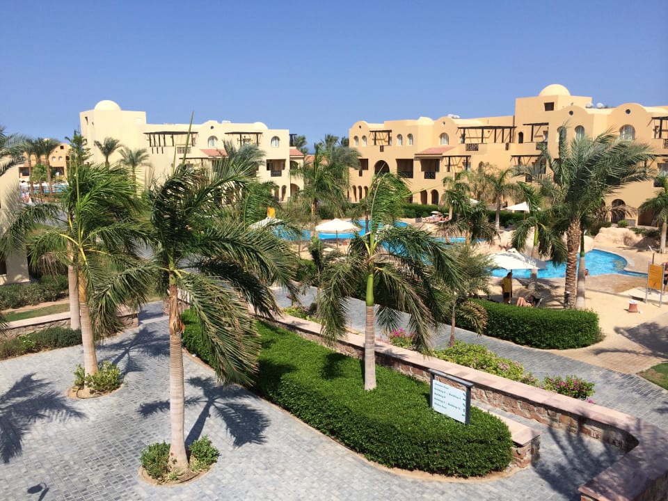 Blick von Lobbyterrasse Stella Garden Resort & Spa, Makadi Bay