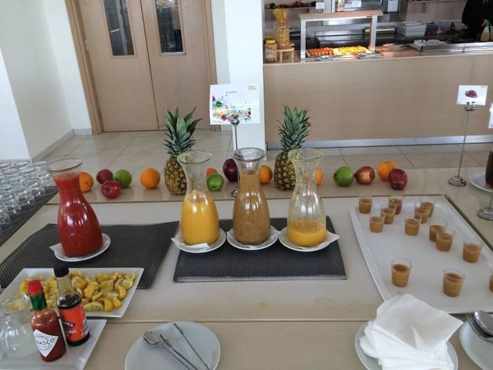 Frühstück Smoothies Asterias Beach Resort