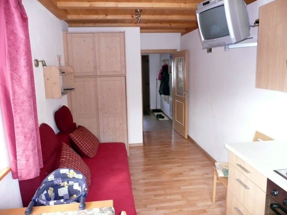 Wohnküche der Ferienwohnung Schlern Ferienwohnungen Plotschhof