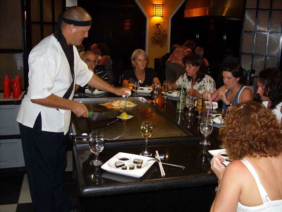 Showeinlage im Japanischem Restaurant Playa Costa Verde