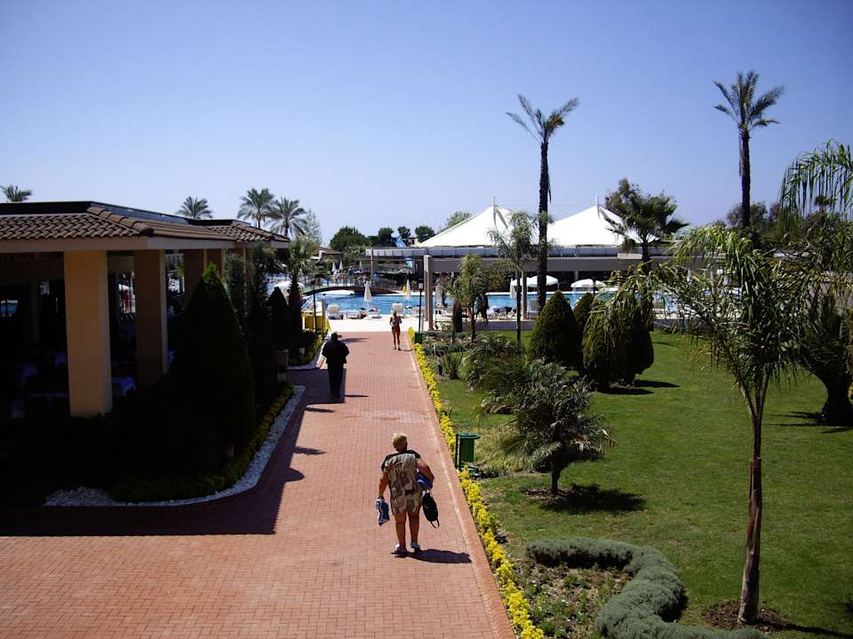 Ausblick von der Lobbytreppe Sunis Elita Beach Resort & Spa