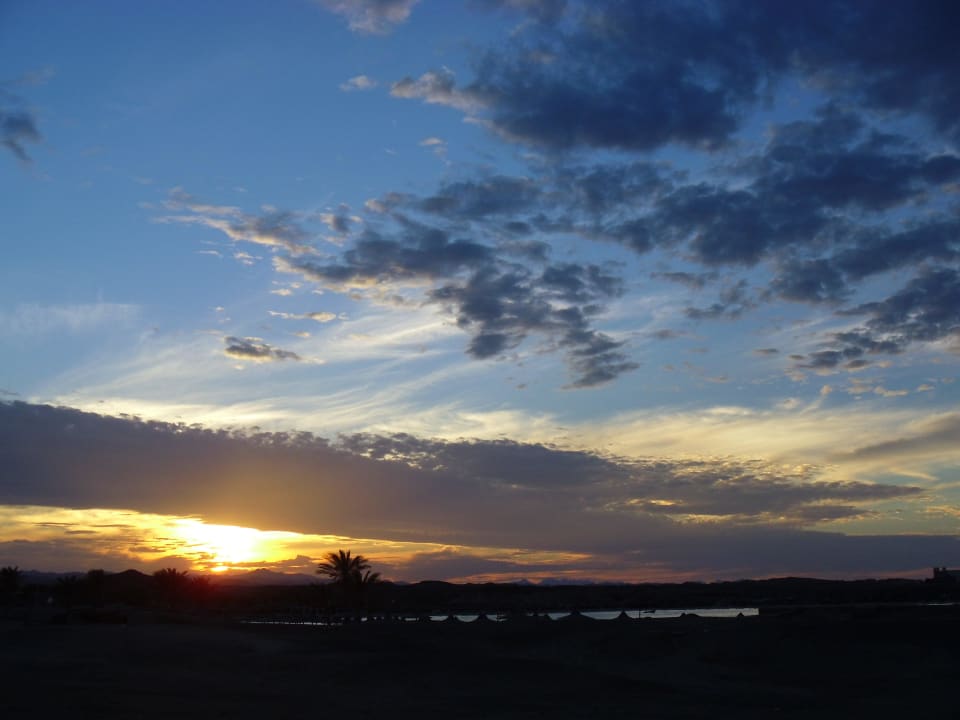 Widok z plazy po prawej stronie Malikia Resort Abu Dabbab