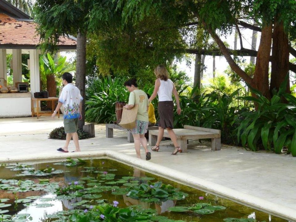 Weg zum Frühstück Wyndham Hua Hin Pranburi Resort & Villas