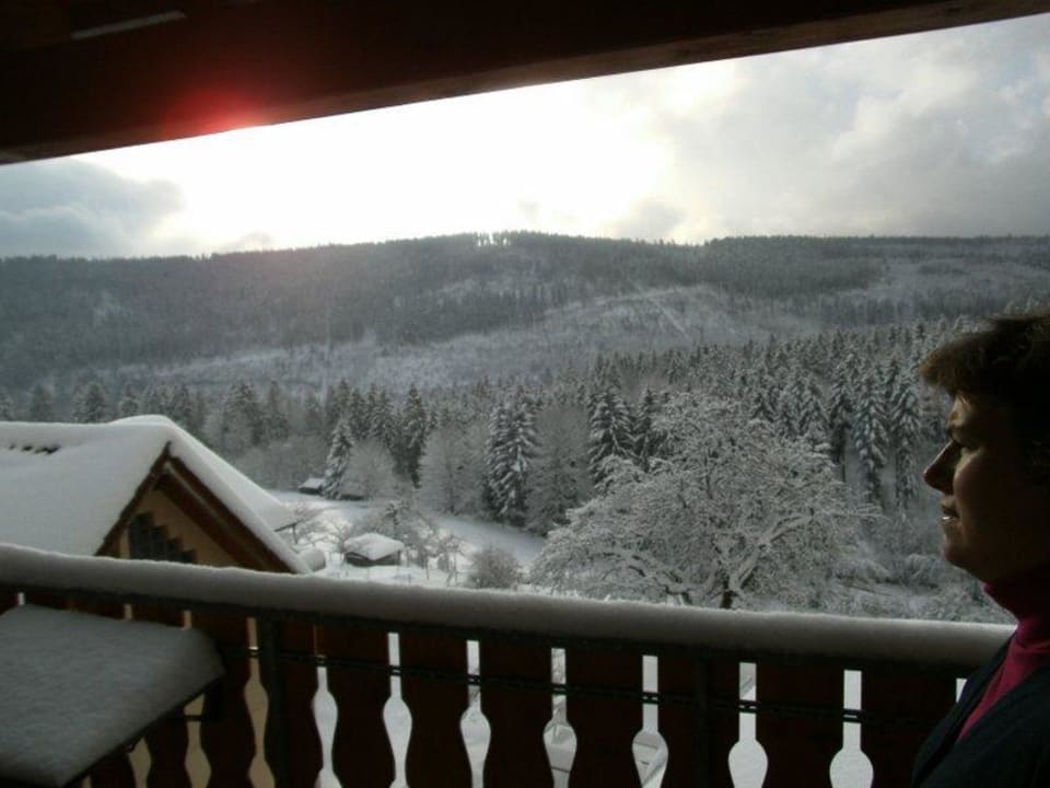 Blick vom Balkon Schwarzwaldhotel-Gasthof Hirsch