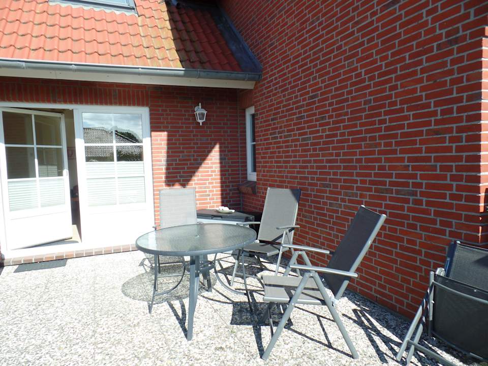 Terrasse der Wohnung "Seestern" Ferienhof Christian und Antje Hopp