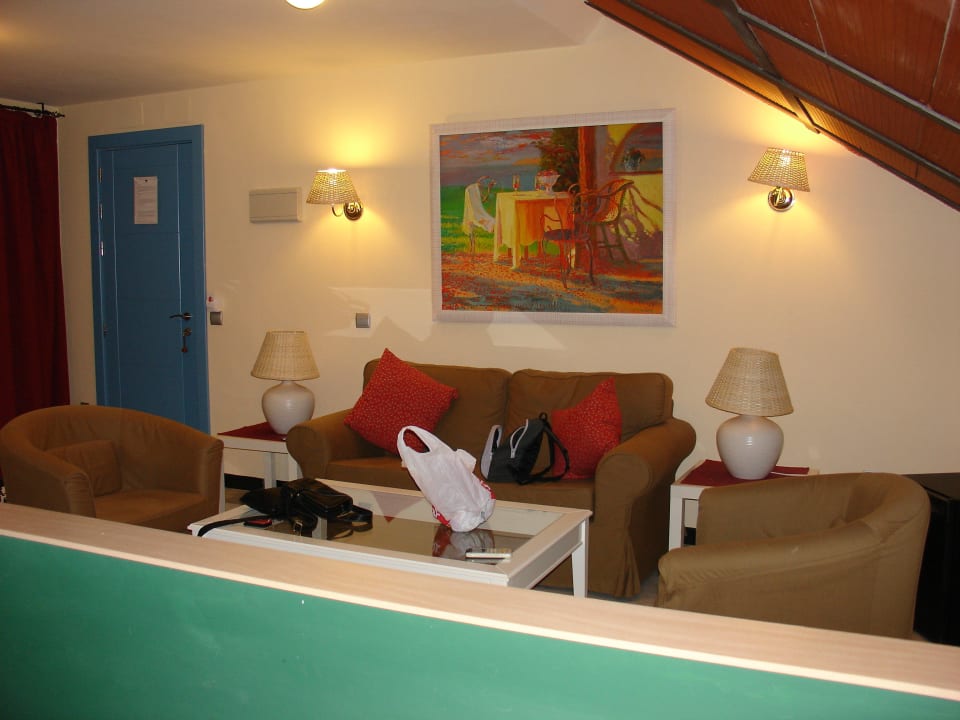 Seating area in our 'private suite' Hotel Conde de Cárdenas