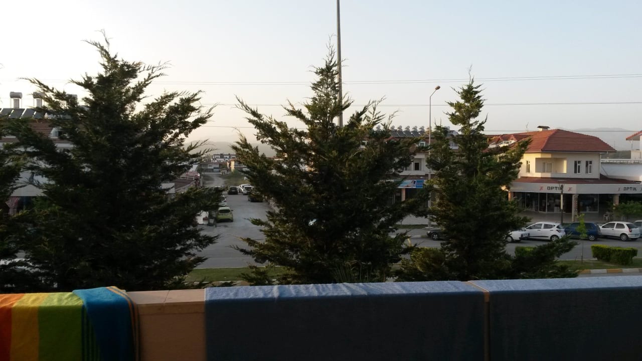 Blick vom Balkon Hane Family Resort