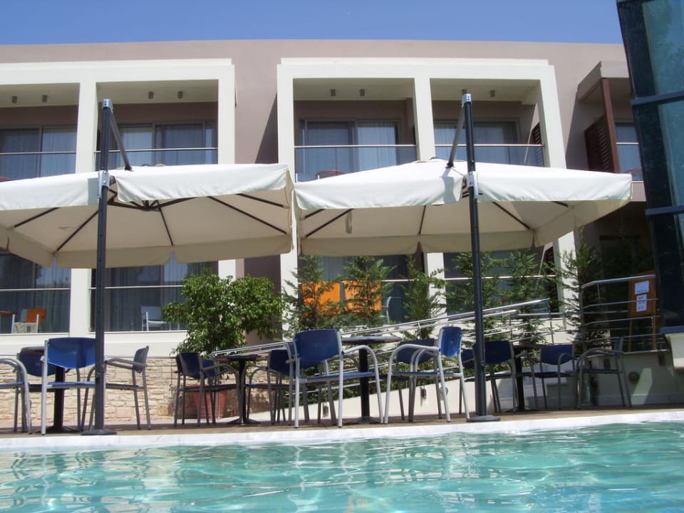 Blick vom Pool aus Minos Mare Royal