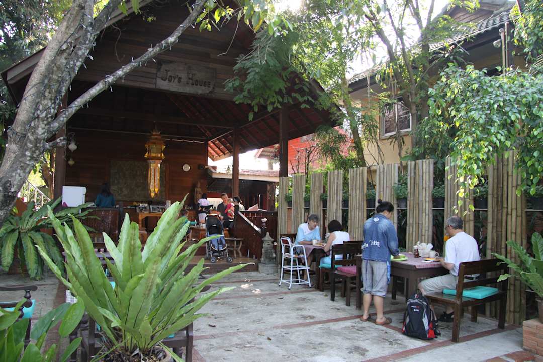 Pavillon für Frühstück Joy's House, Guesthouse Chiang Mai