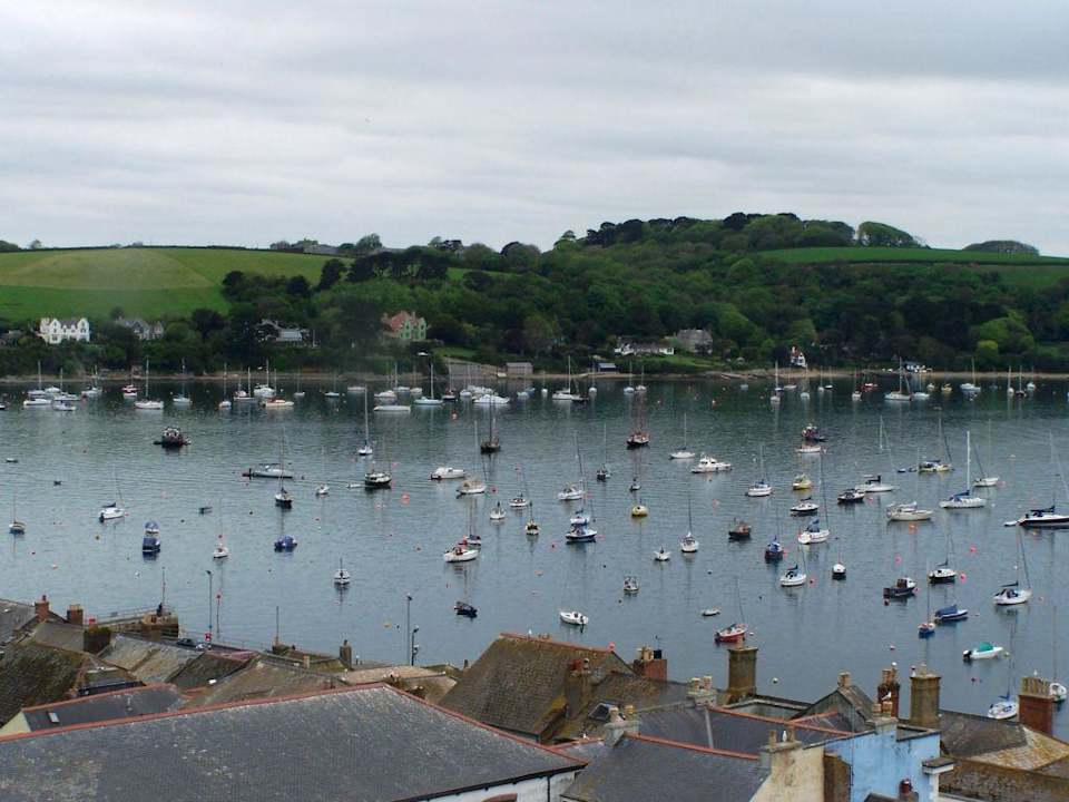 Ausblick von der Terrasse vorm Haus Seaworthy Accommodation