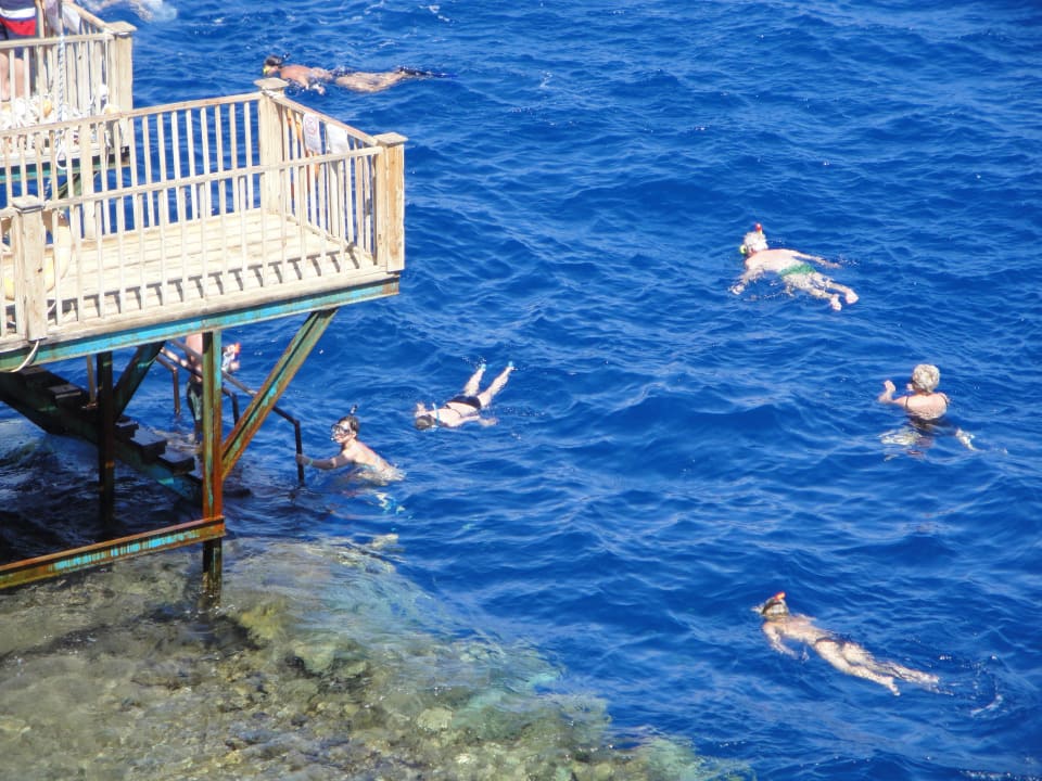 Schnorchler beim Steg The Grand Hotel Sharm El Sheikh