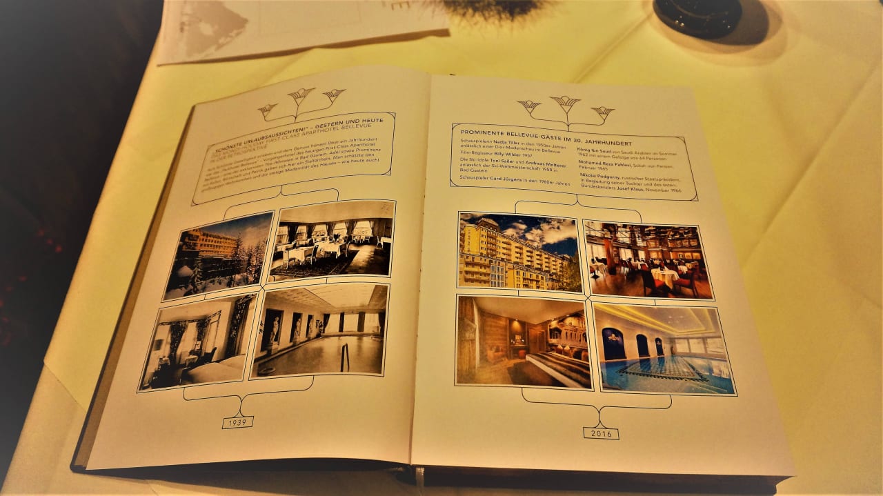 Gästebuch vom Mondi Bellevue MONDI Hotel Bellevue Gastein