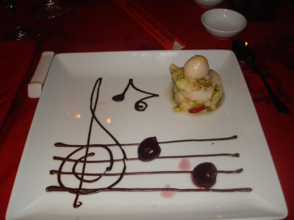 À la Carte, beim Asiaten. Nachtisch aus Früchten Sandos Playacar Select Club Adults only - All Inclusive