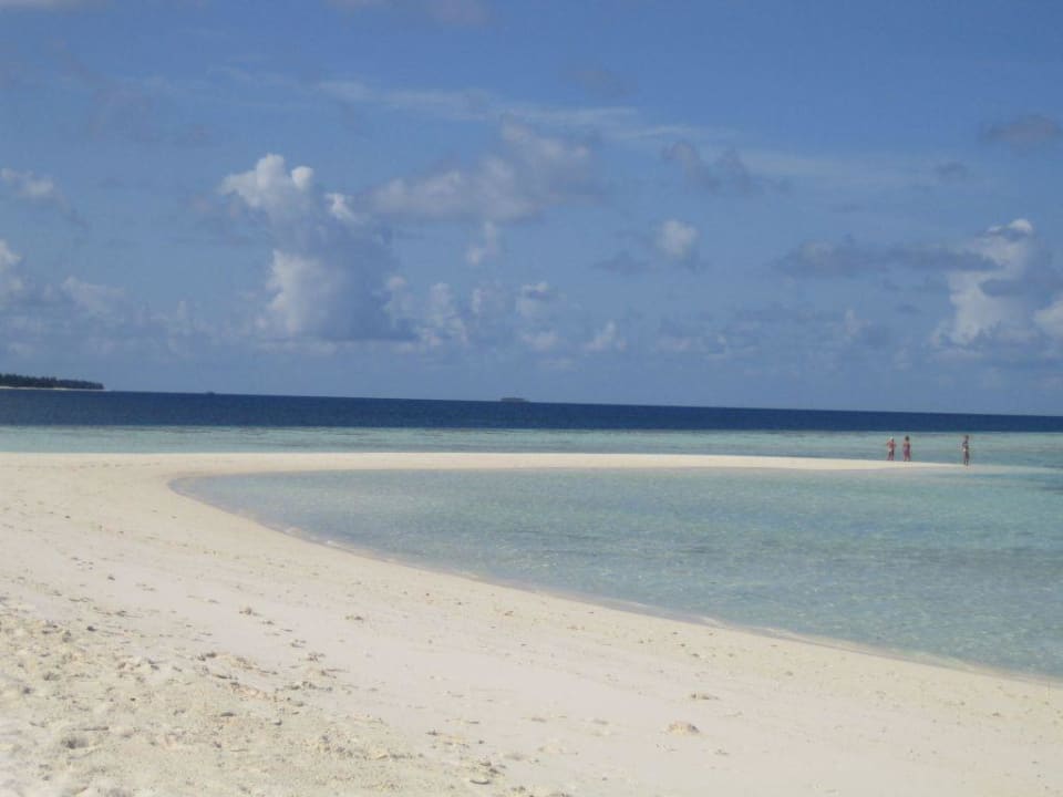 Der Strand ist voll Sun Siyam Vilu Reef