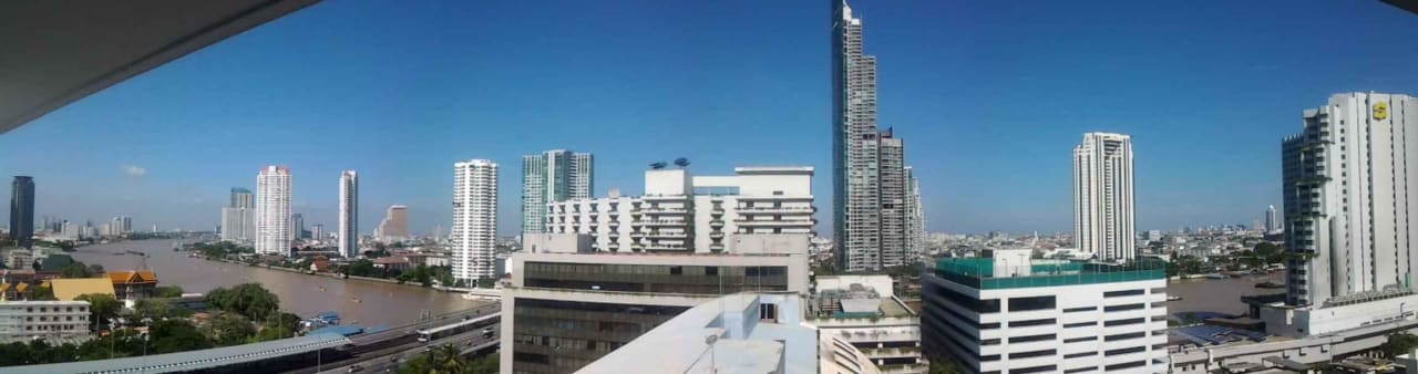 Panoramablick vom Balkon Hotel Centre Point Plus Silom
