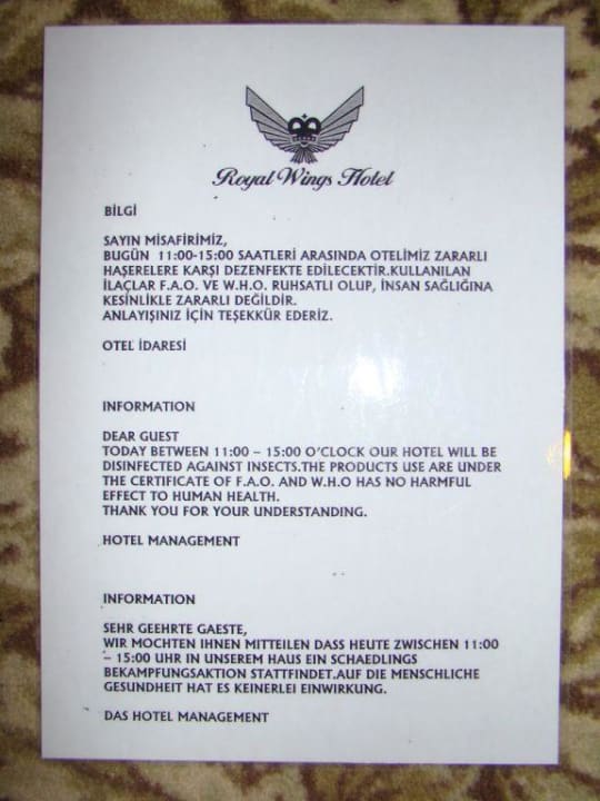 Info Material Royal Wings Hotel