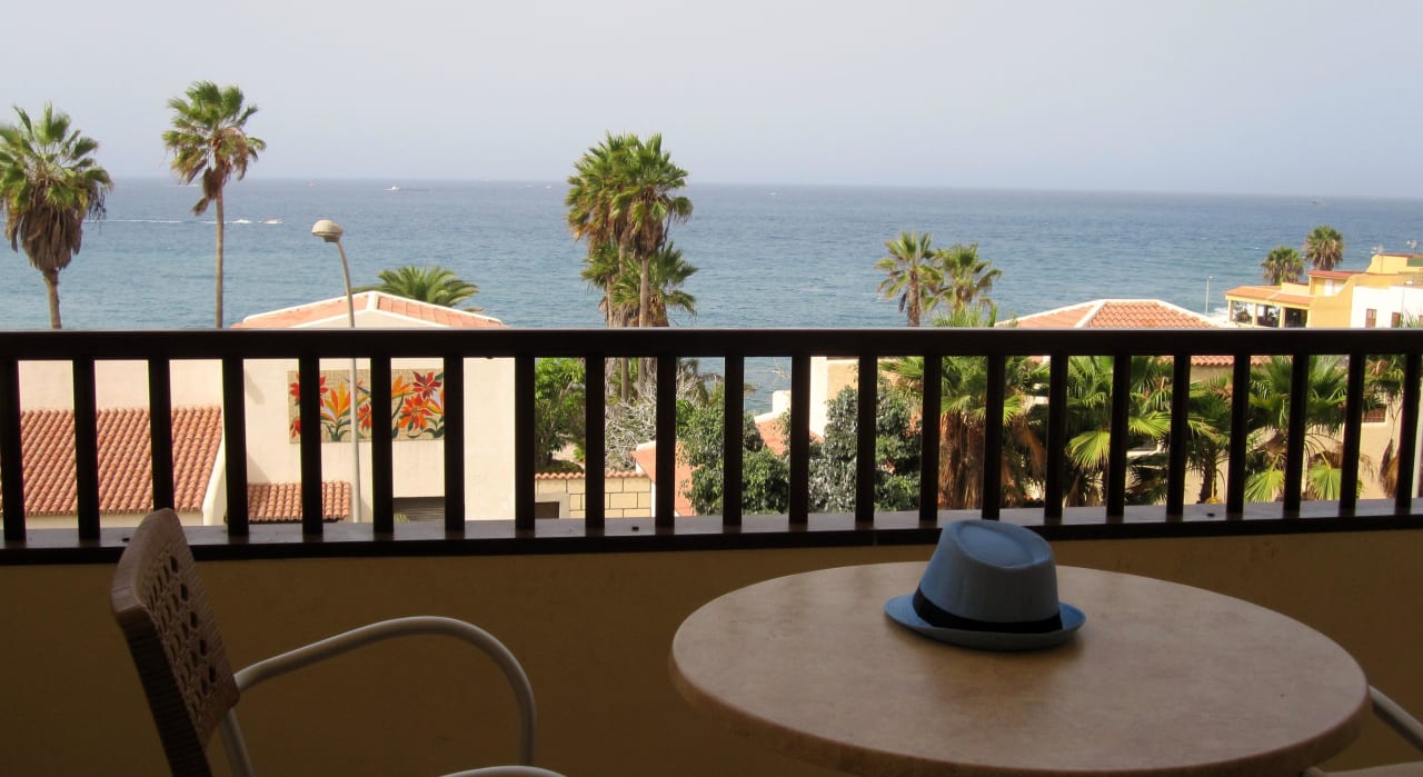 Blick vom Balkon aufs Meer HOVIMA Jardin Caleta