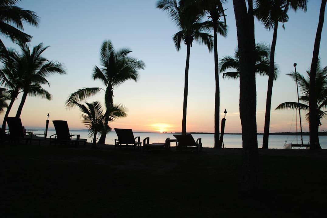 Über den Pool zum Strand geknipst Hotel The Westin Denarau Island Resort & Spa