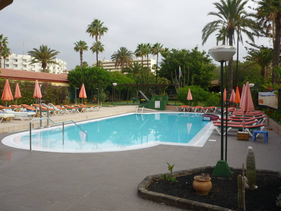Blick auf den Pool Artemisa Gay Bungalows