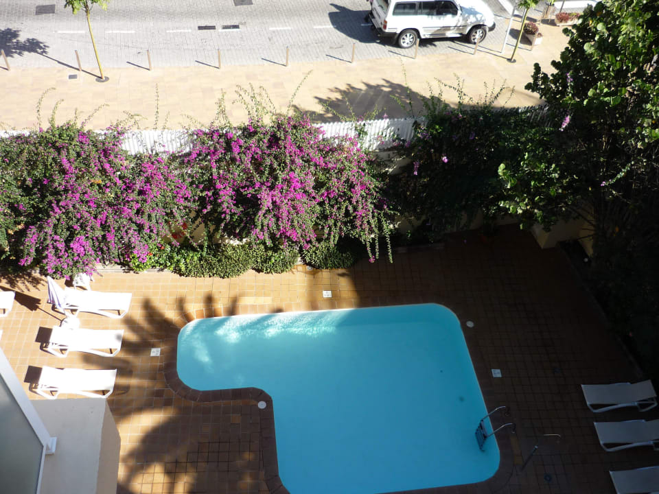 Blick von unserem Balkon auf einen der Pools HL Sahara Playa