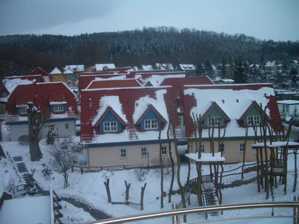Aussicht auf das Feriendorf Hasseröder Ferienpark