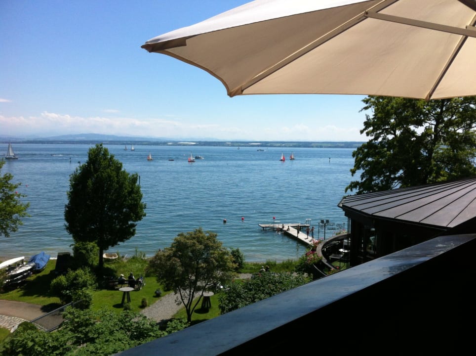 Seeblick vom Balkon der Juniorsuite Nr. 32 Hotel Heinzler am See