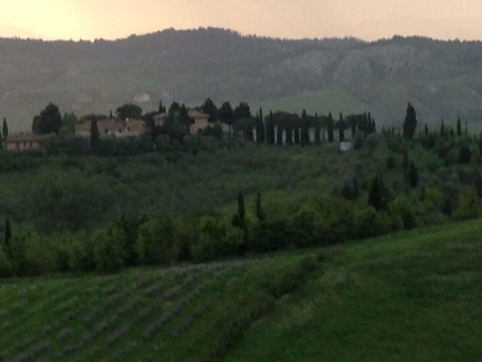 Ausblick von der Terrasse von La Ginestra Hotel Landgut Il poggio