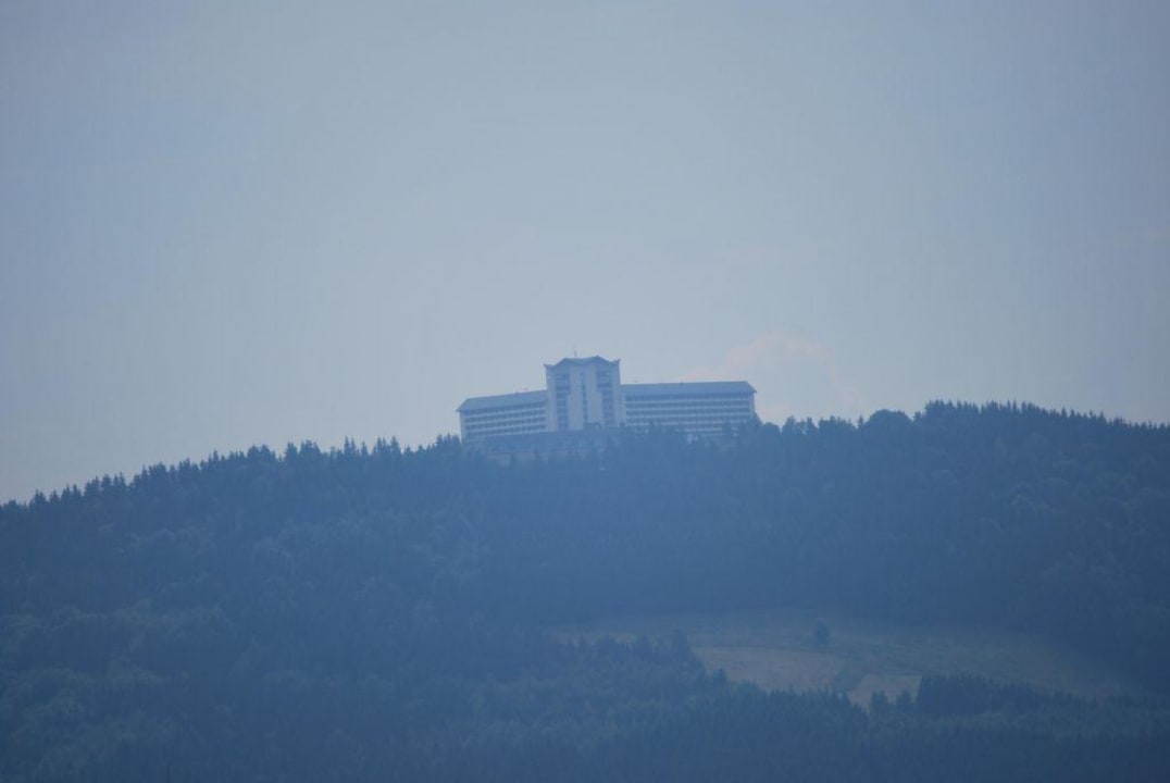 My first sight of the hotel Ringberg Hotel