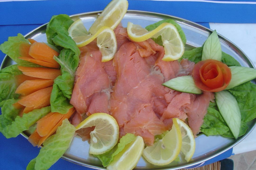 Der leckerste Lachs Hotel Kalithea Horizon Royal
