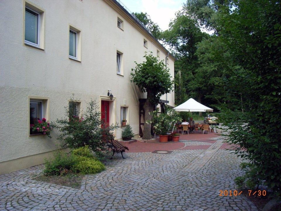 Eingangsbereich Mühlenhotel Schöpstal