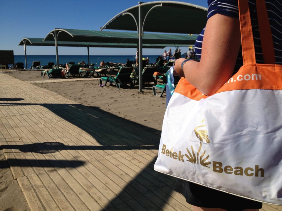 Am Strand angekommen Belek Beach Resort Hotel